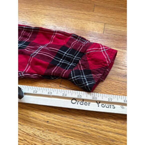 Red & Black Plaid Button-Up Shirt Size 1 By Torrid - Picture 2 of 9